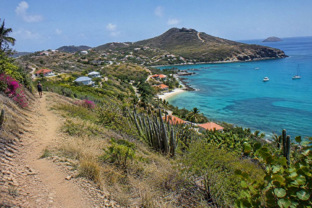 Colombier bay seen across the water