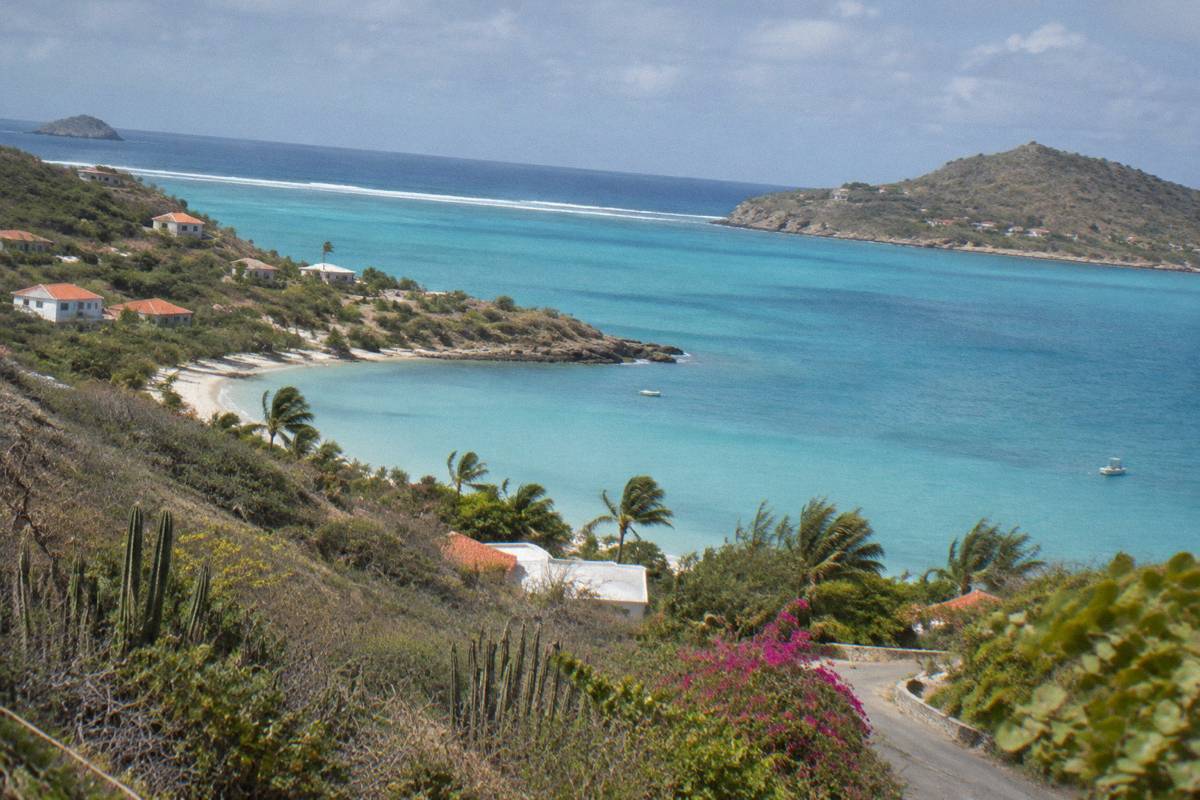 The sheltered lagoon of Grand Cul-de-Sac, Saint Barthelemy