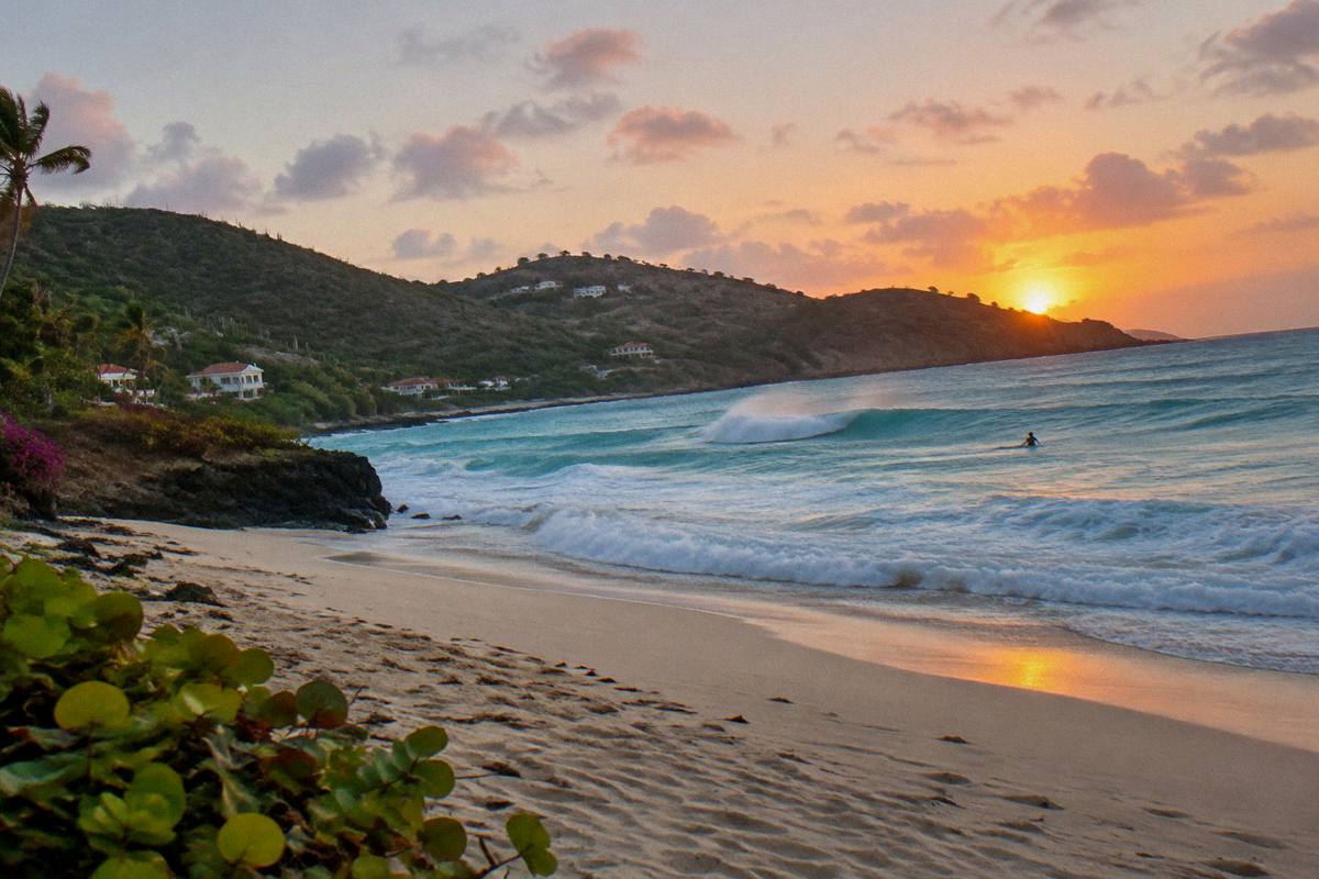 Lorient surf beach, Saint Barthelemy